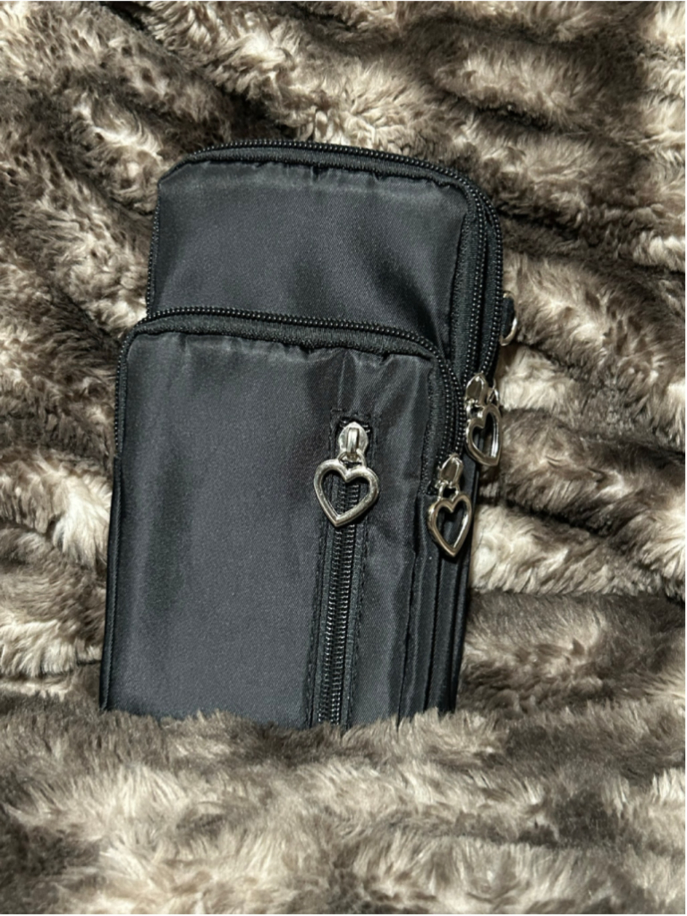 Women's Unbranded Black and Teal Crossbody Bag, One Size